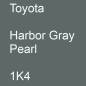 Preview: Toyota, Harbor Gray Pearl, 1K4.